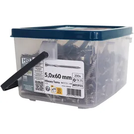HSI Terrassenschrauben TX 25 Ø 5,0 x 60 mm 200 Stück