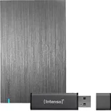Intenso Memory Board + 64 GB USB-Stick Bundle, 1 TB HDD, 2,5 Zoll, extern, Anthrazit