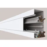 GGK 12803 Brüstungskanal BR 60x110/80 AlpinweissRAL9010 m.DIN-Schiene (200 cm)