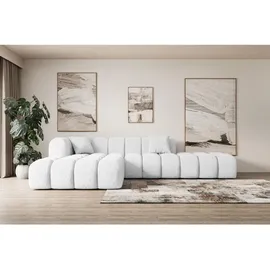altdecor Ecksofa in L-Form Corner Sofa Bett Eckcouch Couch Wohnlandschaft Cauchsofa Olea-L2-309x190x70 cm Weiß