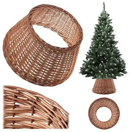 Kadax Weihnachtsbaumrock aus natürlicher Flechtweide, 46.5 cm Ø KADAX