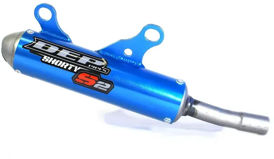Dep Dept2133 Ktm Sx Husqvarna Tc Gasgas Mc Shorty Nicht Homologierter Schalldämpfer - Blue - Not Homologated