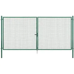 Gust. Alberts GmbH & Co. KG Gartentor zweiflügelig grün RAL 6005, 4.000 mm x 2.000 mm