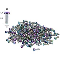 Titanschraube M6x20 mit Fase | oil slick
