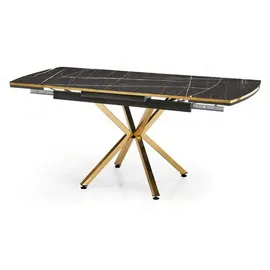 aea Esstisch 120 x 78 x 80 cm Schwarz/Gold