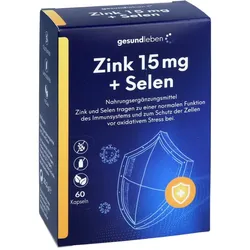 Gesund Leben Zink 15 mg+Selen Kapseln