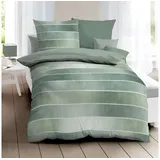 KAEPPEL Timeless Mako-Satin jade 200 x 200 cm + 2 x 80 x 80 cm
