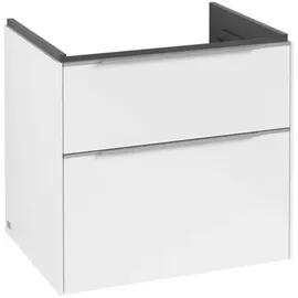Villeroy & Boch Waschbeckenunterschrank 2 Auszüge 62,2 x 57,6 x 47,8 cm Brilliant White