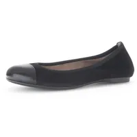 Gabor Damen Klassische Ballerinas, Frauen Flats,Best Fitting,Halbschuhe,Sommerschuhe,Slipper,Ballerina-Schuhe,Ballet-Flats,schwarz,40.5 EU 7 UK - 40.5 EU