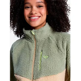Roxy Boundless Spirit Fleece Mit Durchgehendem Reißverschluss - Oil Green - XL