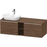 Duravit D-Neo Konsolenwaschtischunterbau wandhängend Nussbaum dunkel Matt 1400x550x459 mm - DE4950L1 DE4950L10210000