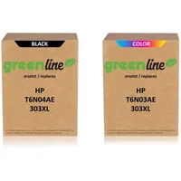 Tintencenter greenline Multipack ersetzt HP N9K08AE / 304XL enthält