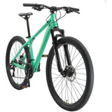 Bikestar Mountainbike 27.5 Zoll Reifen | 16 Zoll Rahmen Scheibenbremse Federgabel, Grün Gelb