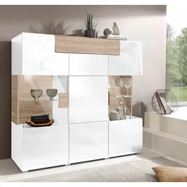 OTTO home Highboard Toledo 147,5 x 132 cm Weiß
