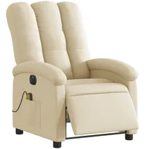 vidaXL Massagesessel Elektrisch Polyester 93 x 101 x 93 cm Creme