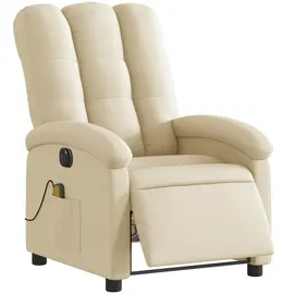 vidaXL Massagesessel Elektrisch Polyester 93 x 101 x 93 cm Creme