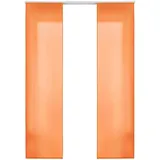 Gardinenbox Vorhang, 2er Set HxB 245x60 cm Orange