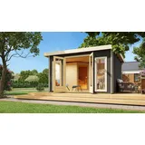 Karibu Mainburg 9 kW Ofen + int. Steuerung + Dachkranz