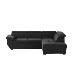 Primo Ecksofa  Formula ¦ schwarz ¦ Maße (cm): B: 262 H: 79 T: 224.0