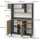 Vicco Küchenbuffet Pure 120,2 x 40,5 cm Braun/Anthrazit