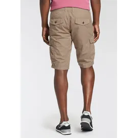 MAN'S WORLD MAN'S WORLD, Herren, Gr. 42, N-Gr, grün (khaki), Web, Obermaterial: 100% Baumwolle, unifarben, bequem, Hosen Bermudas