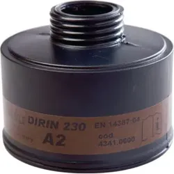 Ekastu Gasfilter Dirin 230 A2 f.Vollmaske gegen Dämpfe u.Gase DIN EN148-1