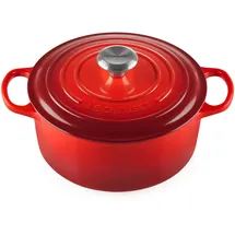 Le Creuset Signature Bräter 24 cm rund kirschrot