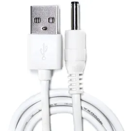 LELO USB-Ladegerät, Hochwertiges PVC-Ladekabel für Massager, 5V-Ladung, Weiß