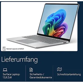 Microsoft Surface Laptop 8 13,8'' Snapdragon X2 Plus X2P-64-100 16 GB RAM 512 GB SSD Win11 Home Platin EP2-60913