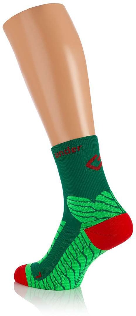 Under Pressure Sockx - halbhohe Socken mit Kompression 2 St gruen Unisex