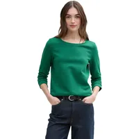 Tom Tailor 1039979 Sweatshirt, mit Strukturmuster, Gruen, M