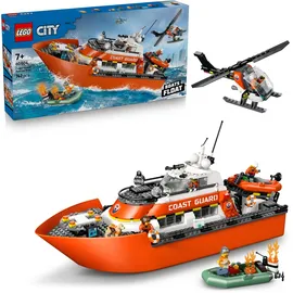 LEGO City Rettungsboot der Küstenwache mit Hubschrauber 60504