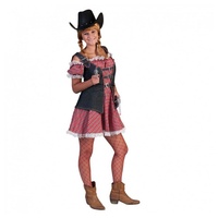 Funny Fashion Cowboy-Kostüm Rosa Cowgirl für Damen S - S