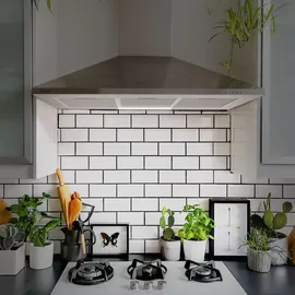 Ciarra Wandhaube 90 cm Silber
