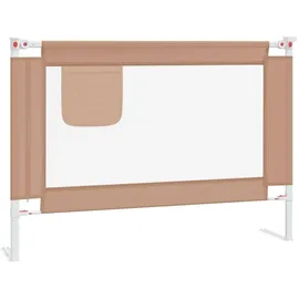 vidaXL Bettschutzgitter Lyana 90 x 25 cm Taupe