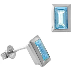 Acalee 70-1023-02 Topas-Ohrringe Weißgold 333 / 8K Topas Swiss Blau