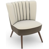 Max Winzer Max Winzer® Sessel »build-a-chair Aspen«, im Retrolook, zum Selbstgestalten beige