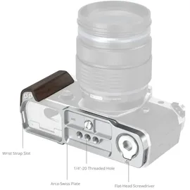 SmallRig 5563 L-förmige Montageplatte mit Holzgriff für OM SYSTEM OM-3