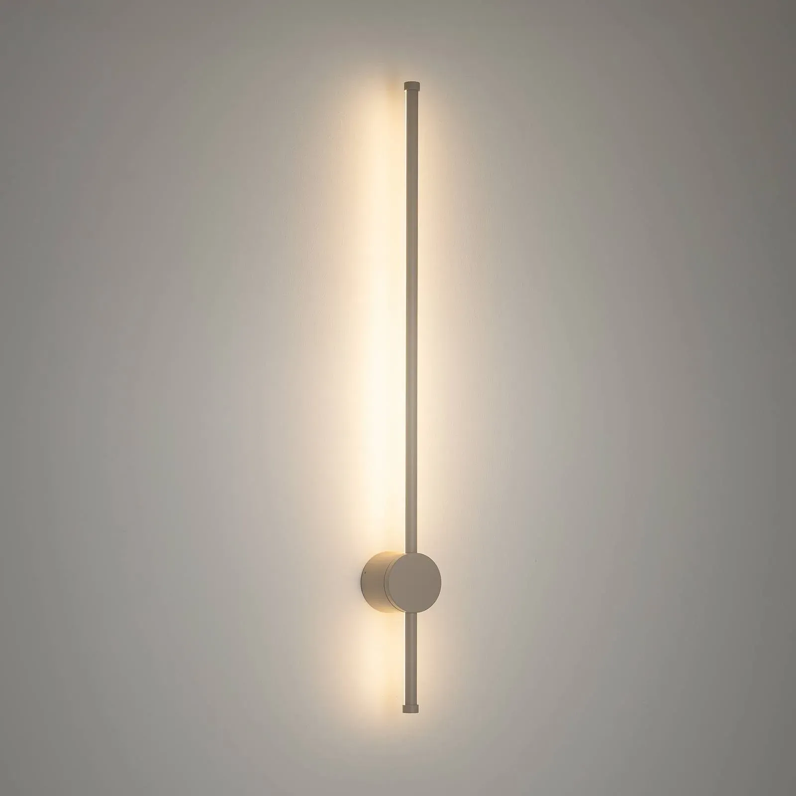 LED Aussenwandleuchte Orla M Nowodvorski Lighting, creme / amber, Aluminium, LED Wandleuchte außen - cm - cm - 97 cm