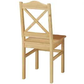 Erst-Holz Küchenstuhl Massivholzstuhl Esszimmerstuhl Kiefer 2x Stühle 90.71-20-D