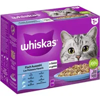 Whiskas Multipack 1+ Fisch Auswahl in Gelee | 48x