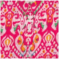 SCHÖNER LEBEN. Stoff Chiffon Fantasie-Ornamente pink 1,49m Breite, pflegeleicht lila