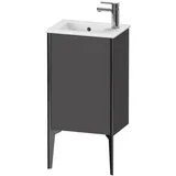 Duravit XViu Waschtisch-Unterschrank XV4480RB249 41x29x59,4cm, stehend, schwarz matt, Anschlag rechts, graphit matt