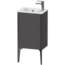 Duravit XViu Waschtisch-Unterschrank XV4480RB249 41x29x59,4cm, stehend, schwarz matt, Anschlag rechts, graphit matt