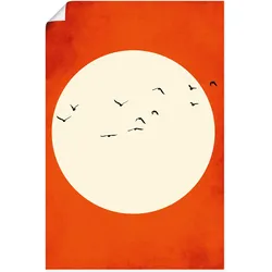 Artland Poster »Wärmende Gefühle«, Himmelsbilder, (1 St.), als Alubild, Leinwandbild, Wandaufkleber oder Poster in versch. Größen Artland Farbe Bild(er): rot
