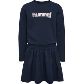 hummel hmlARIA langarm Kleid Mädchen 1009 black iris 104