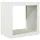 vidaXL Brennholzregal Stahl 60 x 40 x 60 cm Weiß