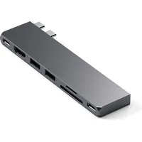 Satechi Pro Hub Slim Adapter, Space Gray, 2x USB4 [Stecker] (ST-HUCPHSM)