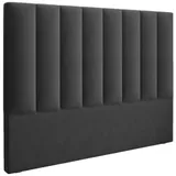 micadoni Kopfteil, Dunkelgrau, 8x120x160 cm, Hergestellt in Europa, Oeko-Tex®, Schlafzimmer, Betten