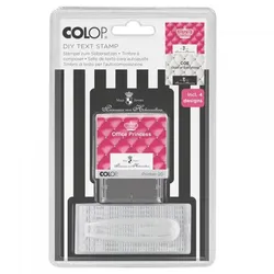 Colop Printer DIY Büro-Stempel Set Office Princess (47x18 mm - 4 Textstempel